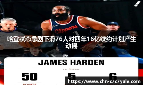 哈登状态急剧下滑76人对四年16亿续约计划产生动摇